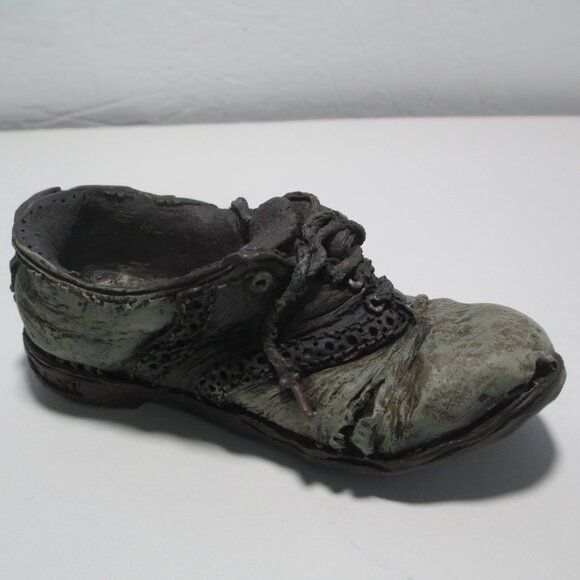 1999 Popular Imports Inc Resin Antique Saddle Shoe Vintage Figurine - Picture 2 of 7